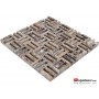 Patlatma Doğal Taş Gümüş Silver Duvar Paneli 1x48cm-DT1502